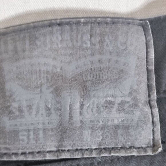 Levi's 511 jeans men's size W36 L30 black colour slim fit soft stretch jeans - Picture 5 of 16